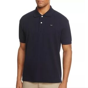 Comme Des Garcons Men's Navy Polo Shirt